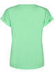 T-shirt &agrave; manches courtes en m&eacute;lange de coton, Vert, Packshot image number 1