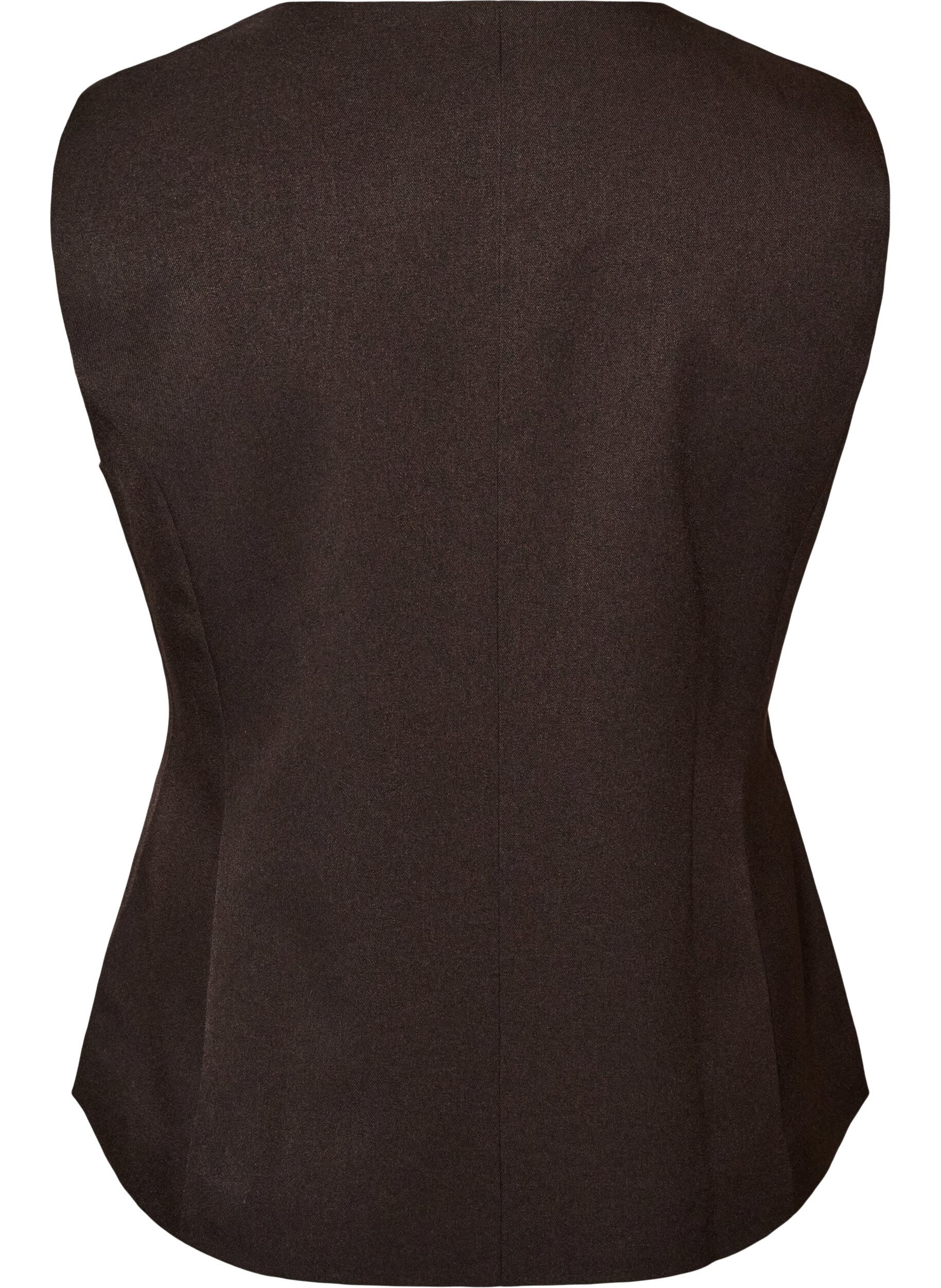 ZizziGilet avec fermeture &agrave; boutons, Marron, Packshot image number 1
