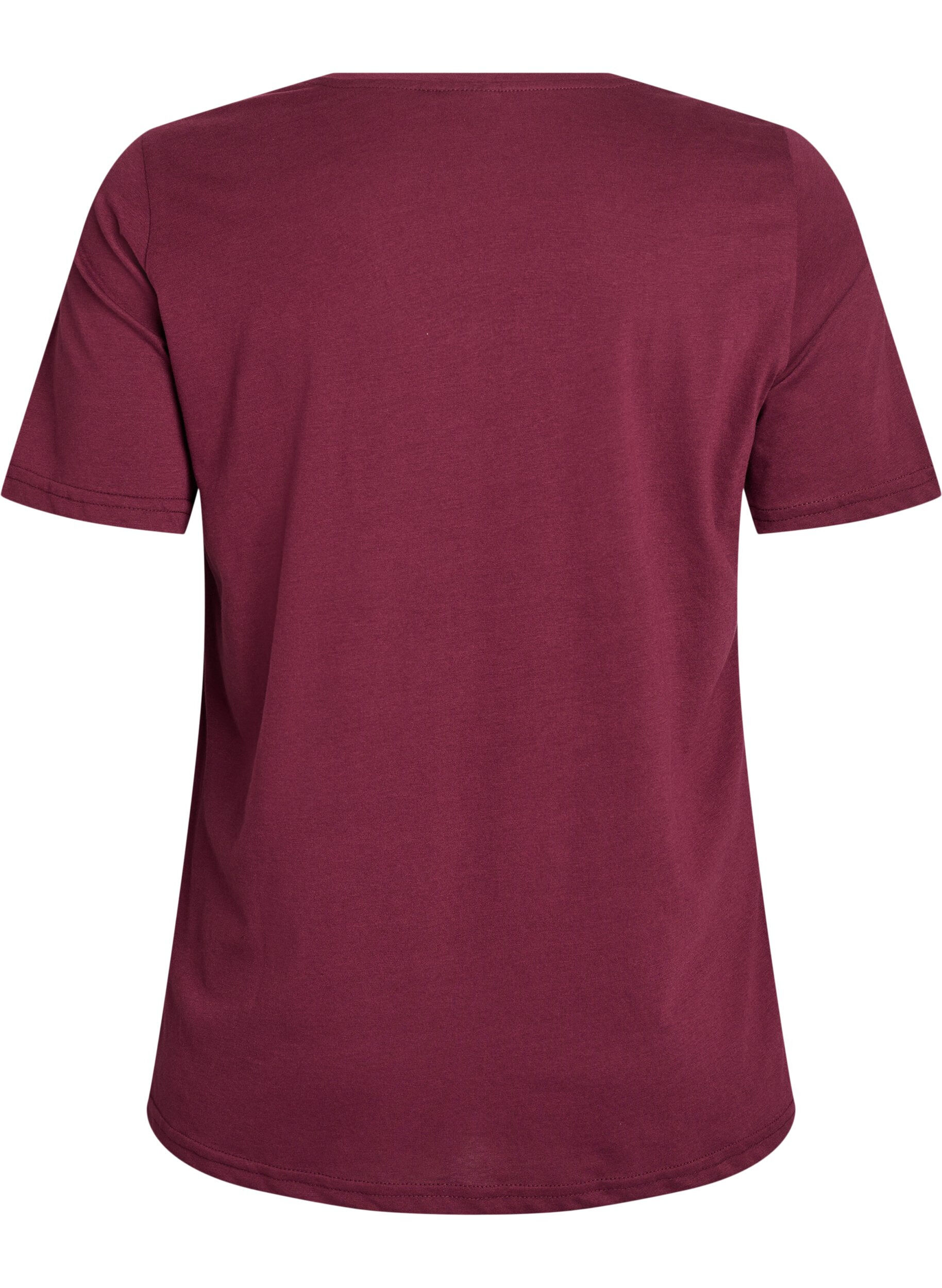 Zizzi FLASH - T-shirt imprim&eacute;, Bordeaux, Packshot image number 1