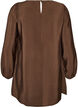 Tunique en viscose avec dentelle, Marron, Packshot image number 1