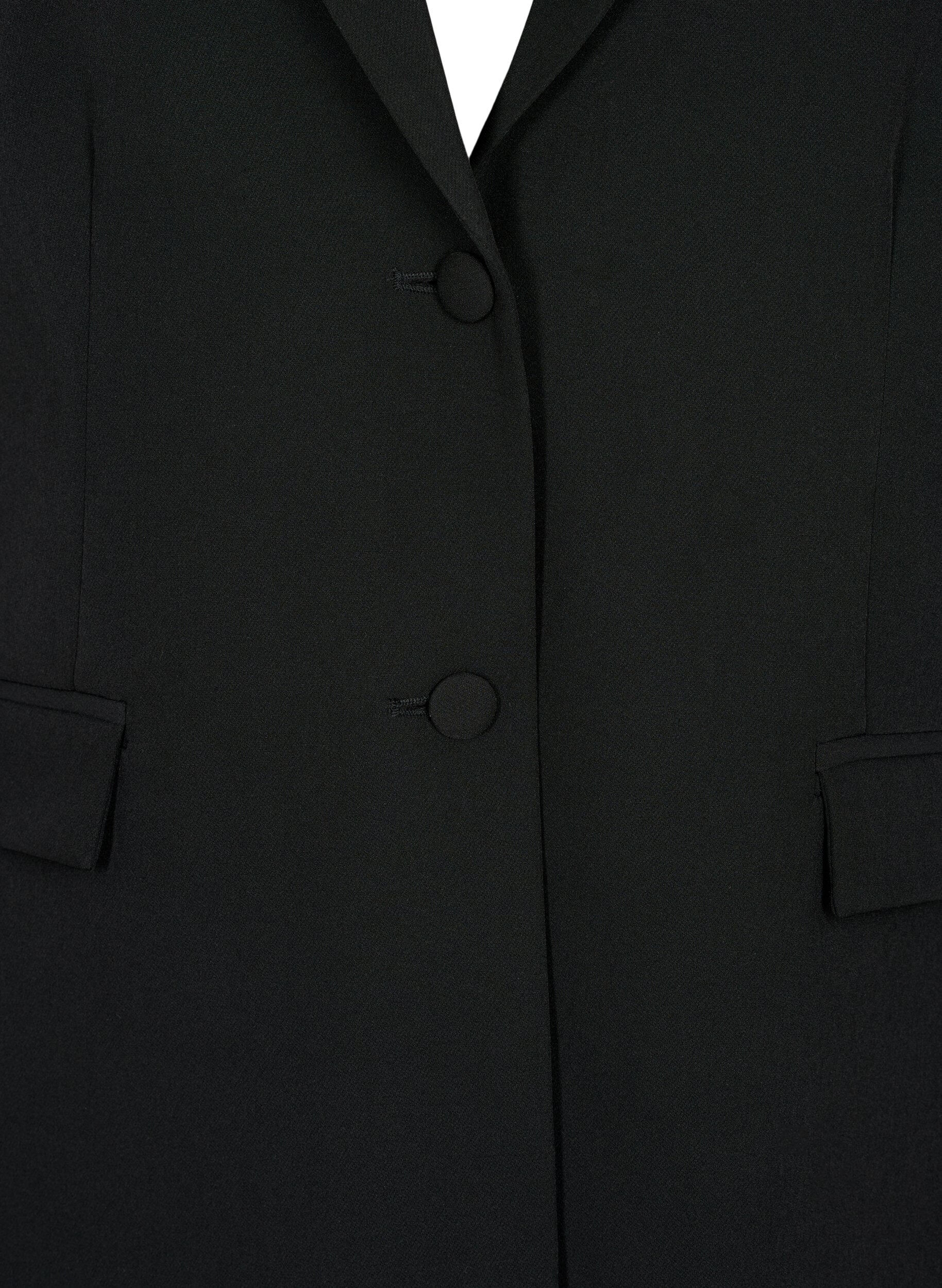 ZizziBlazer classique avec fermeture boutonn&eacute;e, Noir, Packshot image number 2