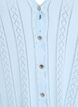 Cardigan avec broderie ajour&eacute;e et bords ondul&eacute;s, Bleu Clair, Packshot image number 2