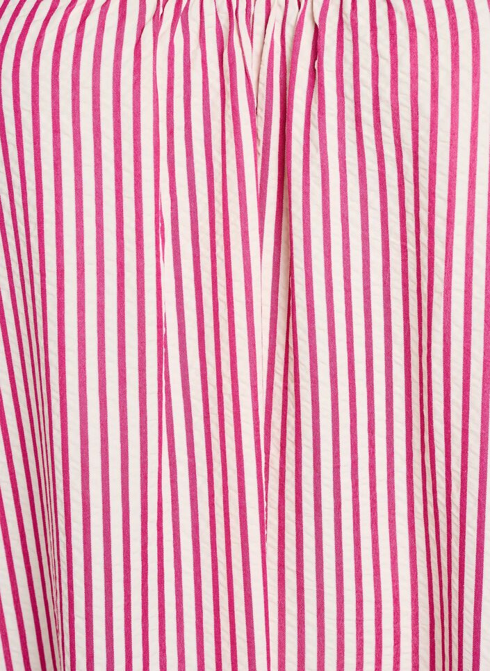 Robe d'&eacute;t&eacute; &agrave; rayures et &agrave; forme en A, Rose, Packshot image number 2