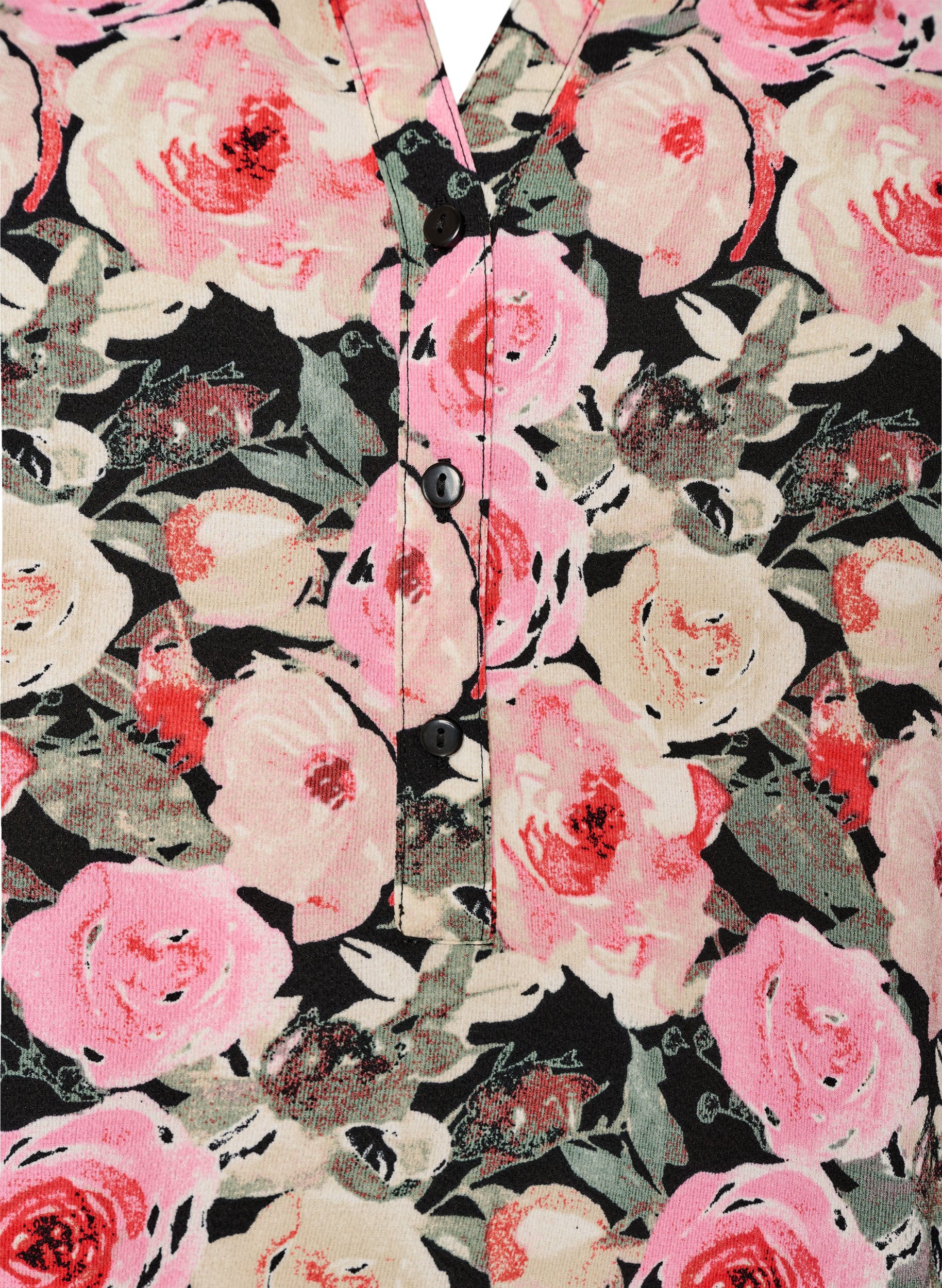 Zizzi Blouse &agrave; manches courtes et encolure en V, Rose, Packshot image number 2