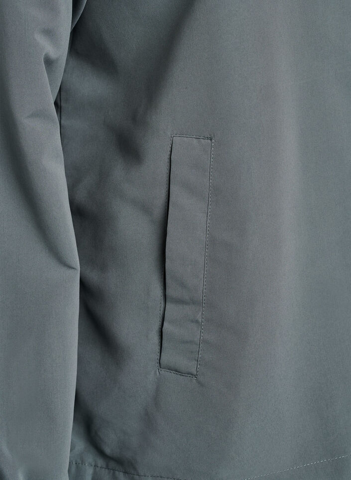 Veste l&eacute;g&egrave;re avec capuche et fermeture &eacute;clair, Vert fonc&eacute;, Packshot image number 3