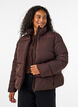 Doudoune courte avec col montant, Marron, Model image number 0
