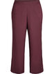 Pantalon coupe ample taille haute, Bordeaux foncé, Packshot image number 0