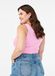 Haut uni Basic en coton, Rose, Model image number 2