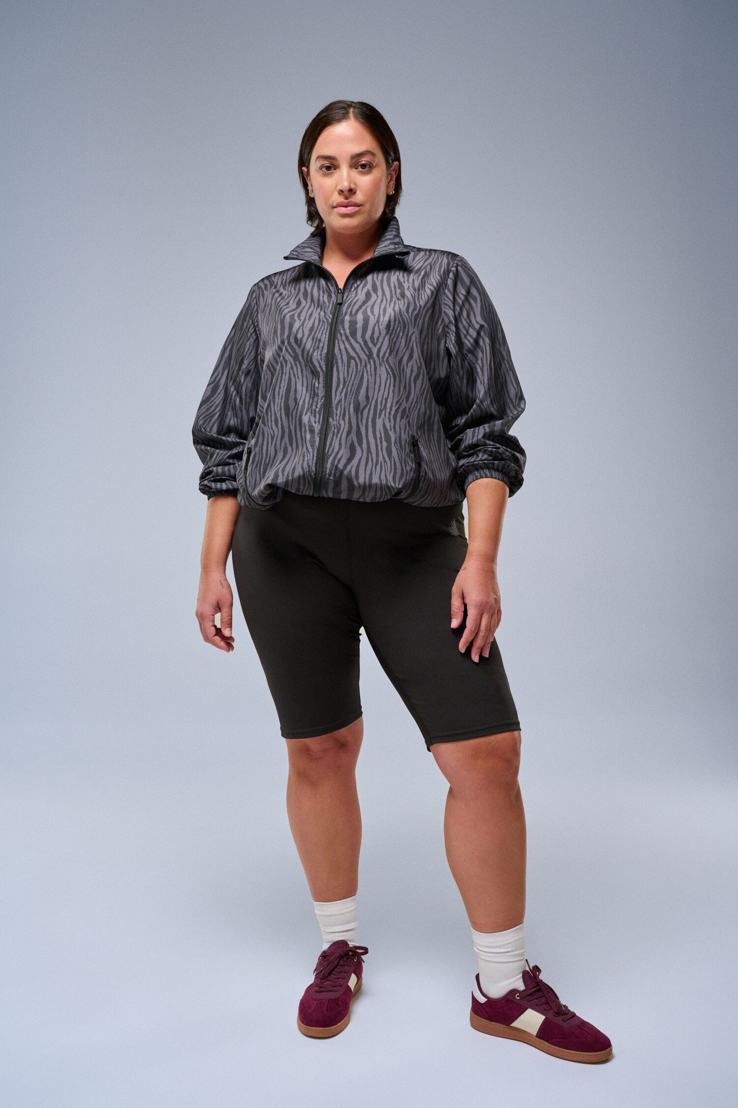 Zizzi Veste en imprim&eacute; l&eacute;opard gris, , Model