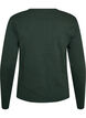 T-shirt basique &agrave; manches longues et col rond, Vert fonc&eacute;, Packshot image number 1
