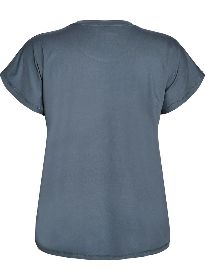 T-shirt de sport couleur unie, Vert fonc&eacute;, Packshot