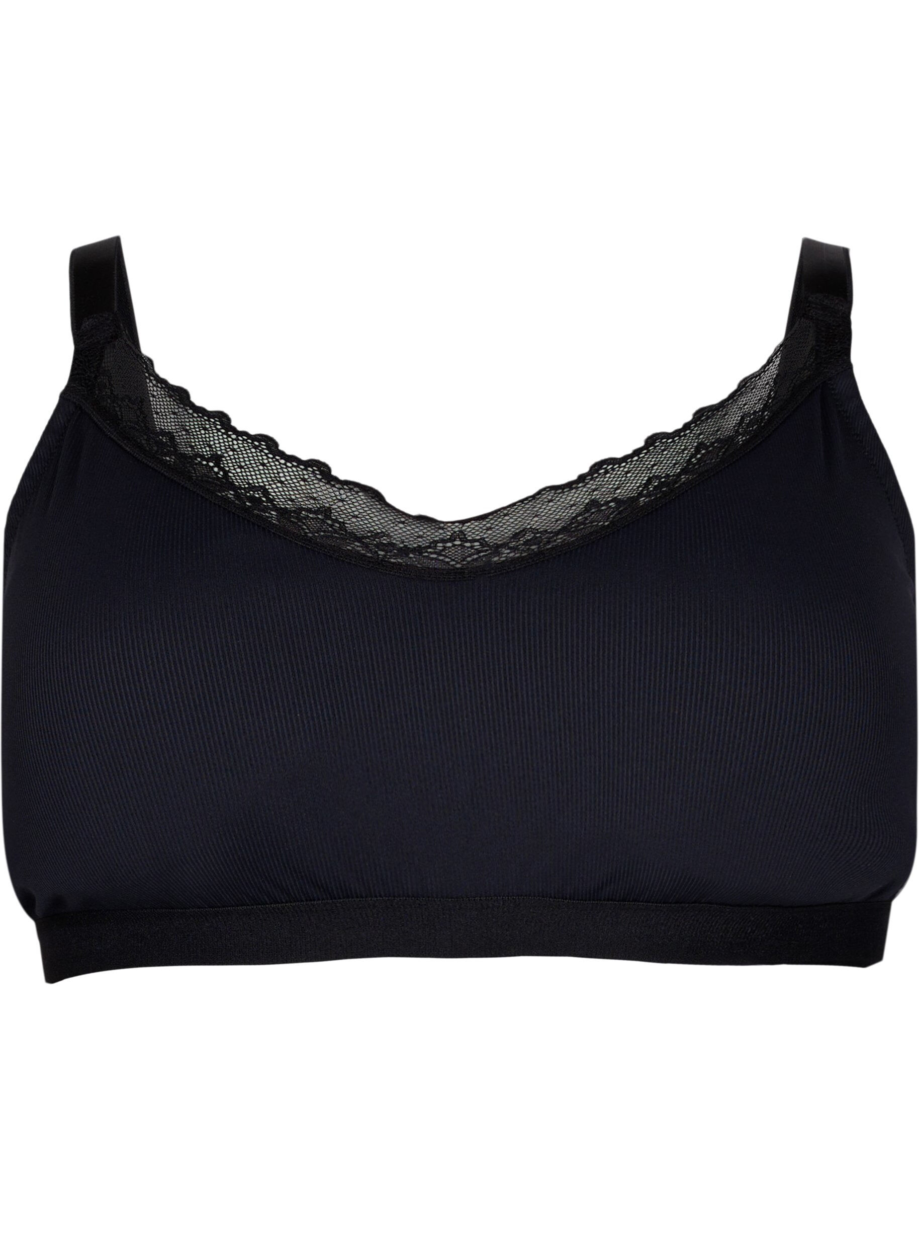 Zizzi Soutien-gorge c&ocirc;tel&eacute; avec dentelle, Black, Packshot image number 0