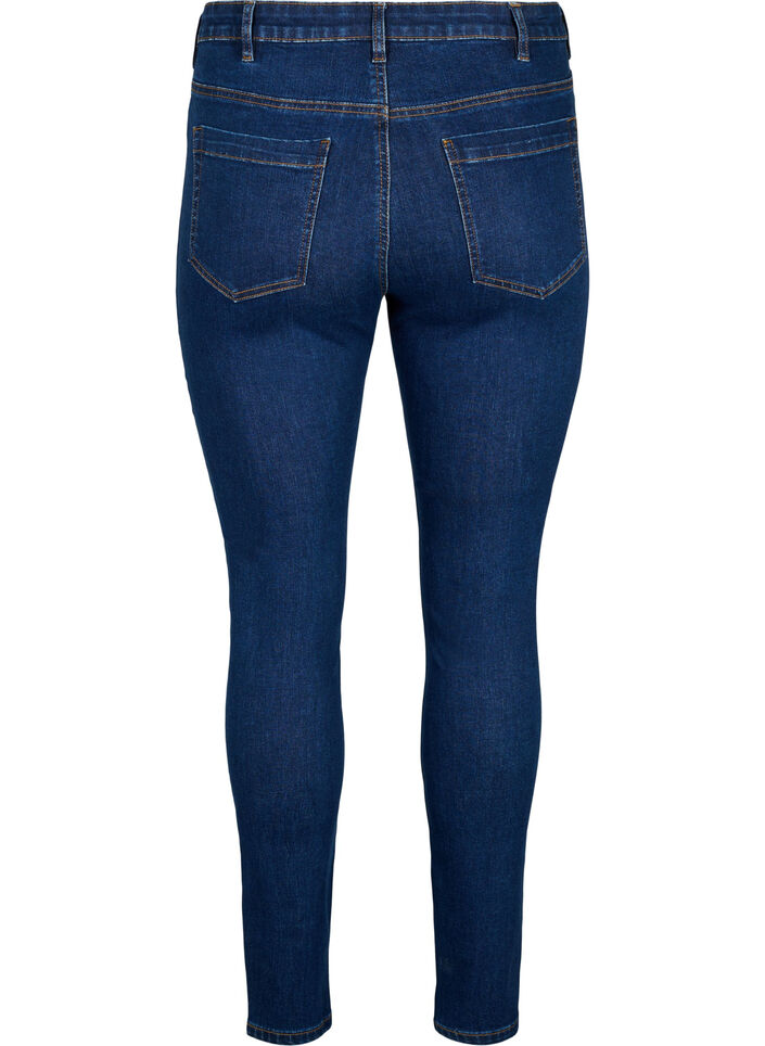 Jean Amy taille haute et coupe super slim, Bleu, Packshot image number 1