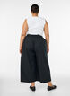 Jupe-culotte avec ceinture &eacute;lastique et jambes amples, Noir, Model image number 1