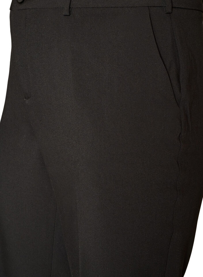 Pantalon de tailleur avec une taille haute et des plis marqu&eacute;s, Noir, Packshot image number 2