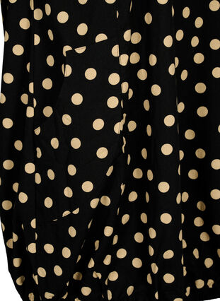 Robe en coton à manches courtes avec imprimé floral, Black W. dot, Packshot image number 3