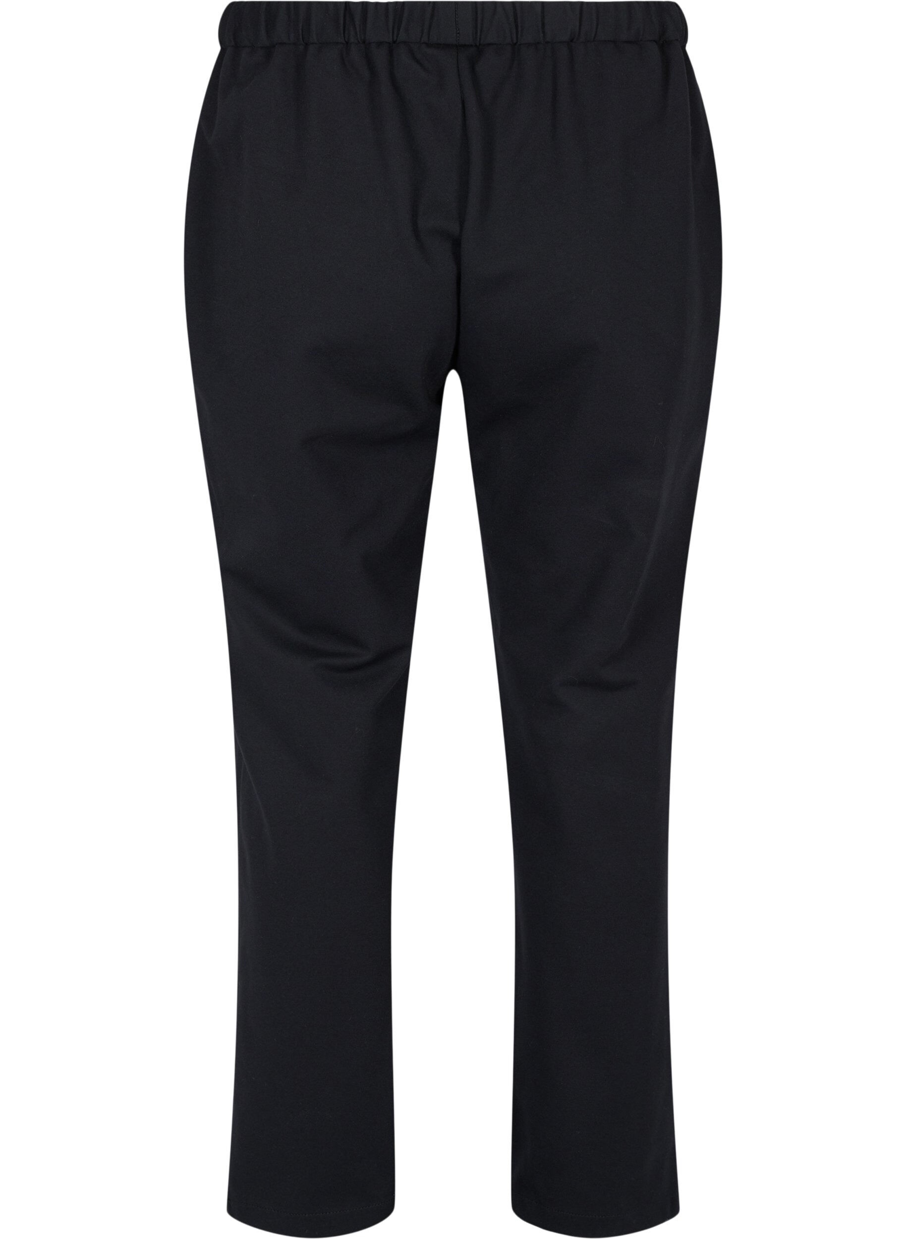 Zizzi Pantalon large avec poches, Black, Packshot image number 1