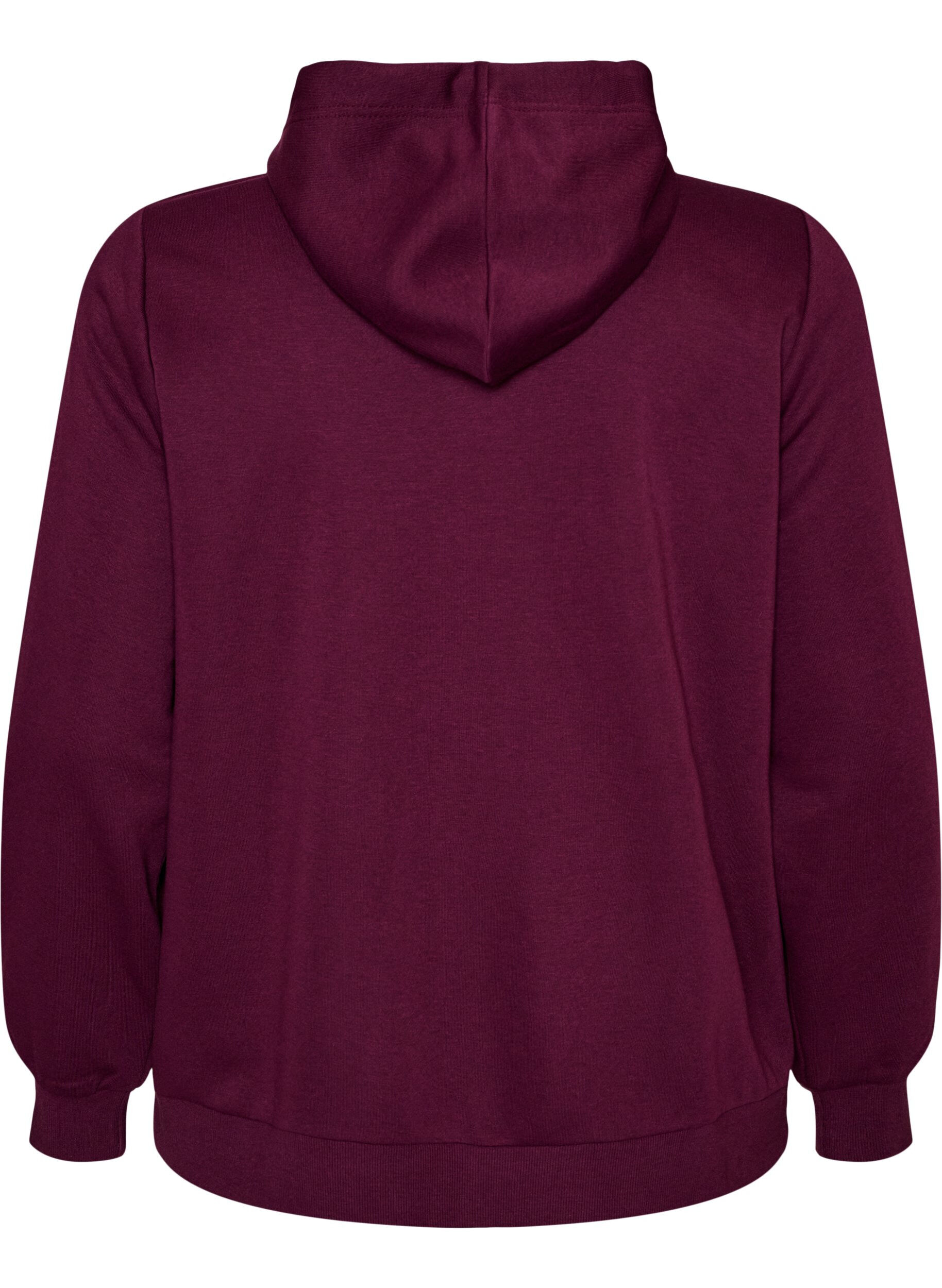ZizziSweat &agrave; capuche zipp&eacute; avec poches, Violet, Packshot image number 1