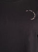 T-shirt sportif en coton bio, Noir, Packshot image number 2