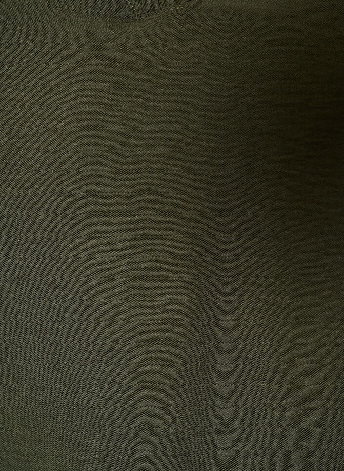 Blouse avec manches en dentelle et coupe ballon, Vert fonc&eacute;, Packshot image number 2