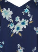 Robe de soir&eacute;e en mousseline &agrave; manches longues, Bleu, Packshot image number 2