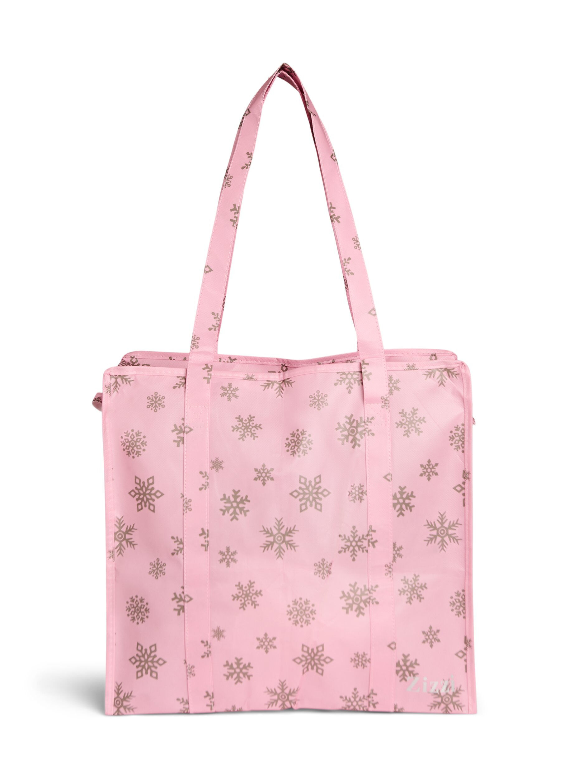 Zizzi Sac de magasinage avec fermeture &eacute;clair, Rose poudr&eacute;e, Packshot image number 1
