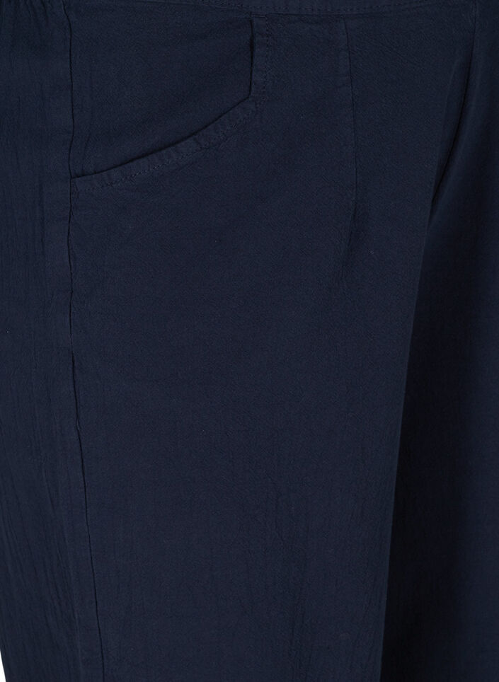 Pantacourt ample en coton, Night Sky, Packshot image number 2