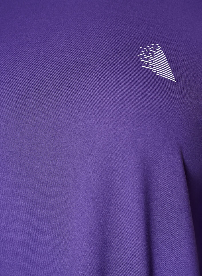 Sports top with 3/4 sleeves, Violet, Packshot image number 2