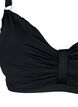 Soutien-gorge de bikini &agrave; armatures avec drap&eacute;, Noir, Packshot image number 2
