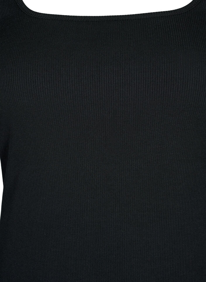 Robe moulante à manches longues avec une fente, Black, Packshot image number 2