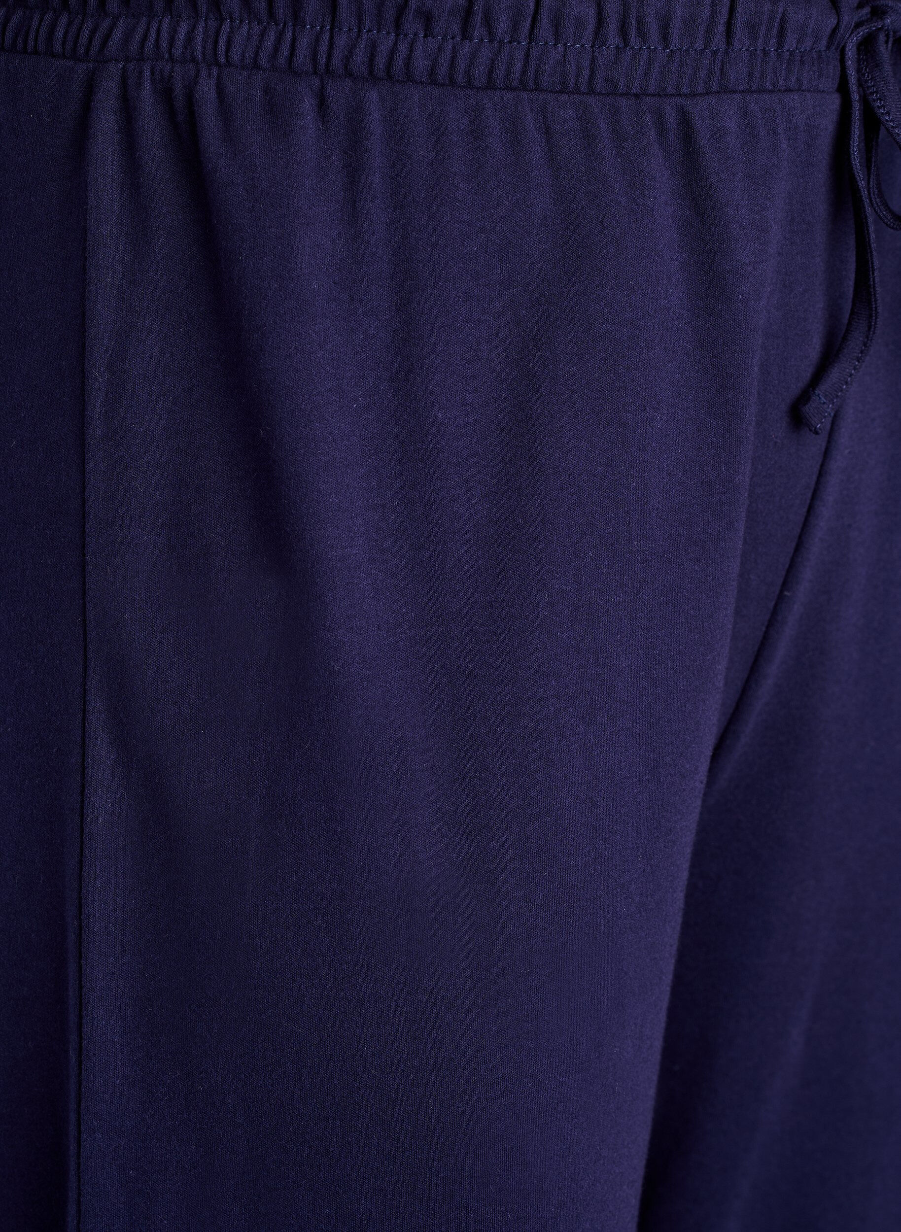 ZizziPantalon de pyjama taille haute en coton, Bleu, Packshot image number 2