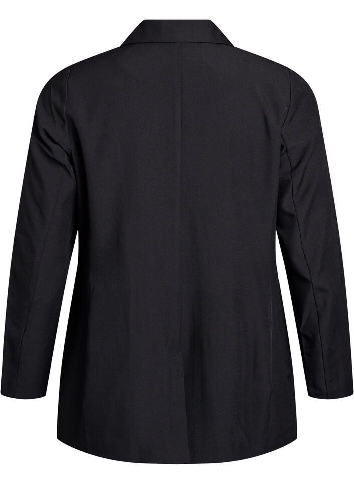 Blazer avec poches et fentes, Noir, Packshot image number 1