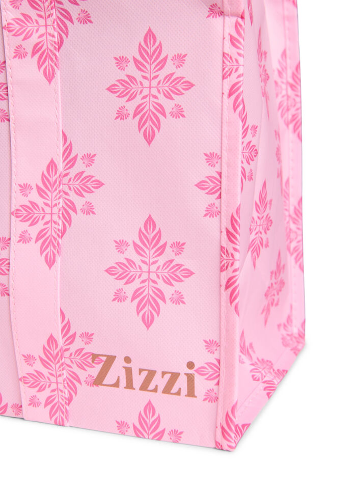 Sac de magasinage avec fermeture &eacute;clair, Rose, Packshot image number 2