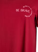 Chemise de nuit &agrave; manches courtes en coton biologique, Rouge, Packshot image number 2