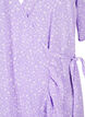 Robe cache-cœur imprimée à manches courtes, Violet, Packshot image number 2