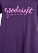 Chemise de nuit en coton biologique et &agrave; col en V, Violet, Packshot image number 2