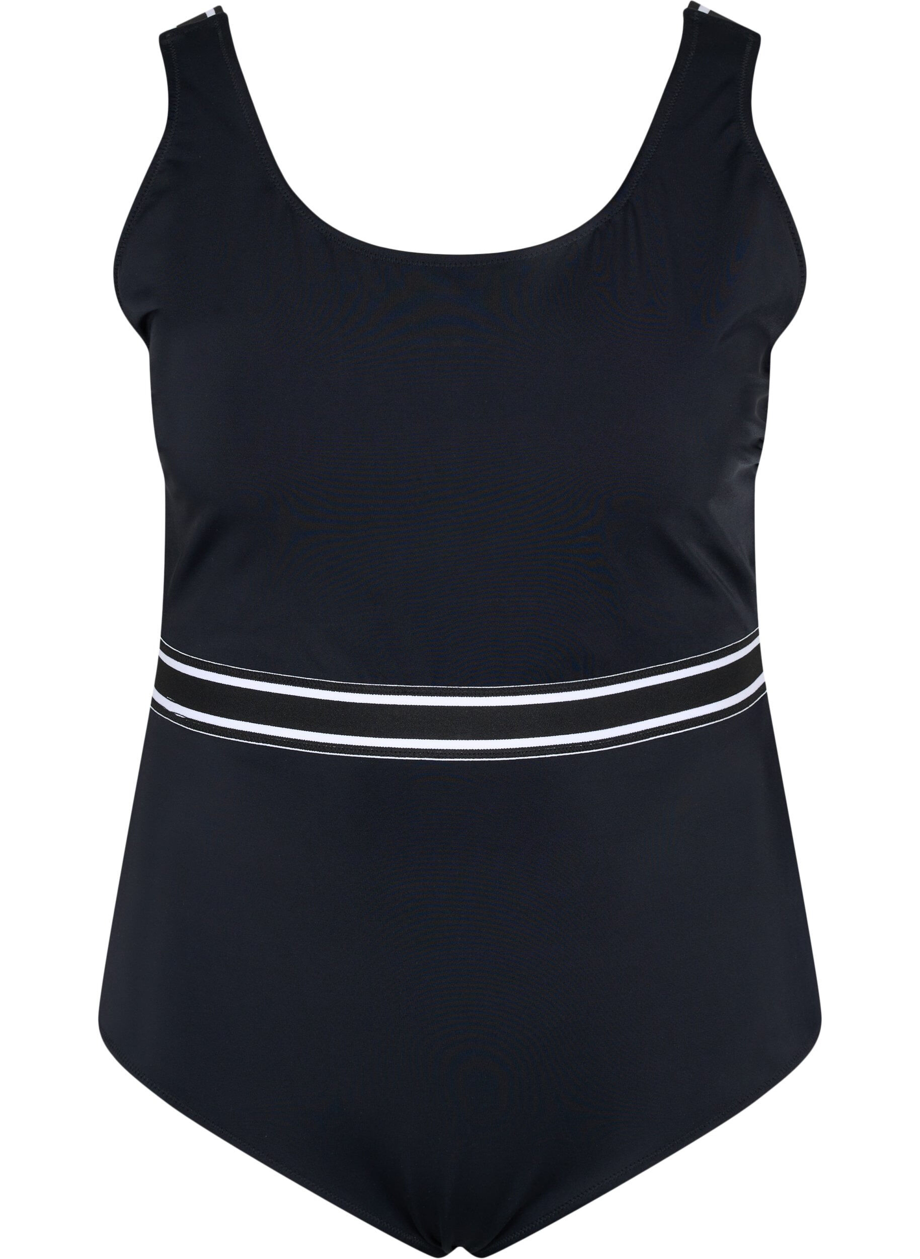 Zizzi Maillot de bain &agrave; encolure arrondie, Black, Packshot image number 0