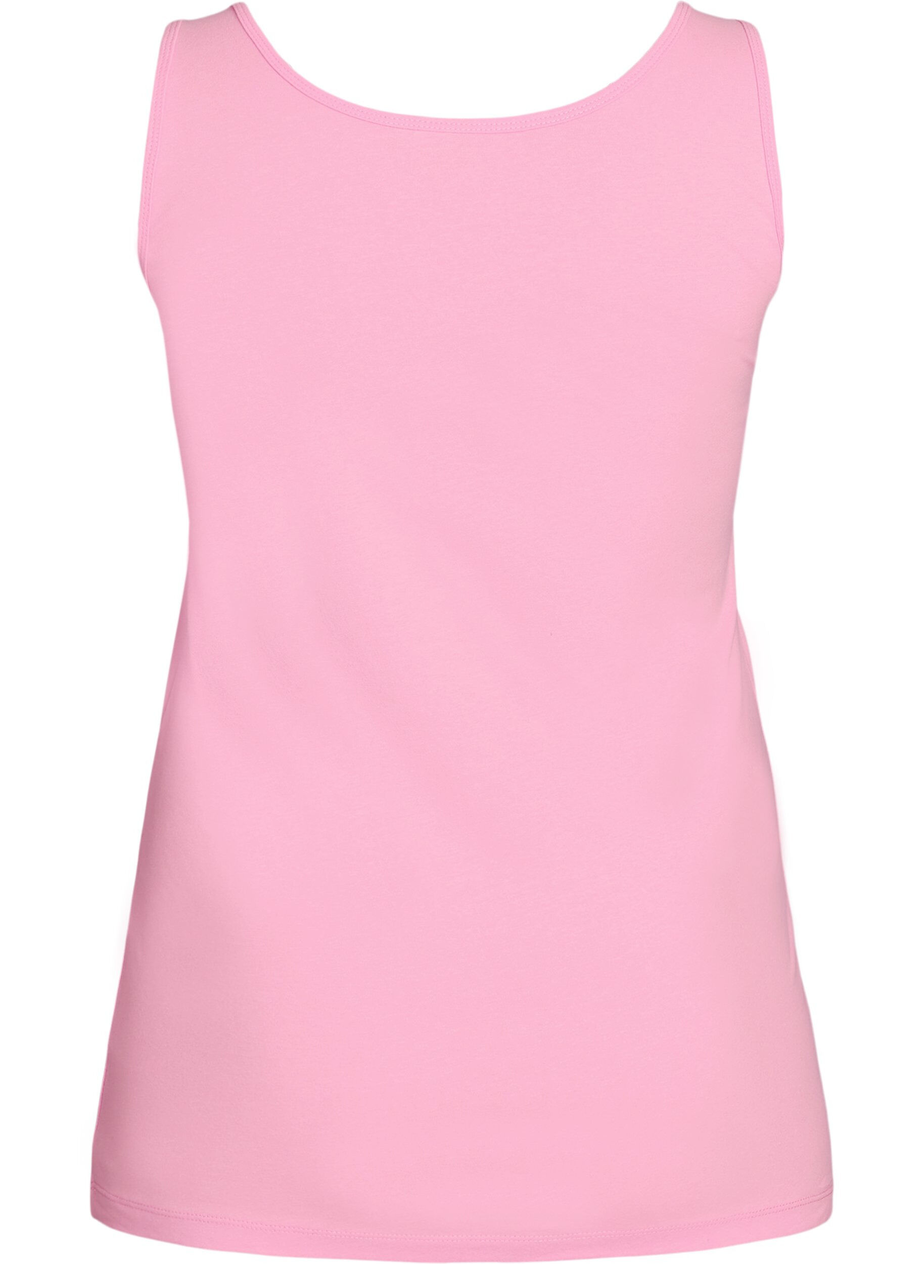 ZizziHaut Basic uni en coton, Rose, Packshot image number 1