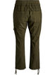 Pantalon cargo ample en coton, Vert fonc&eacute;, Packshot image number 1