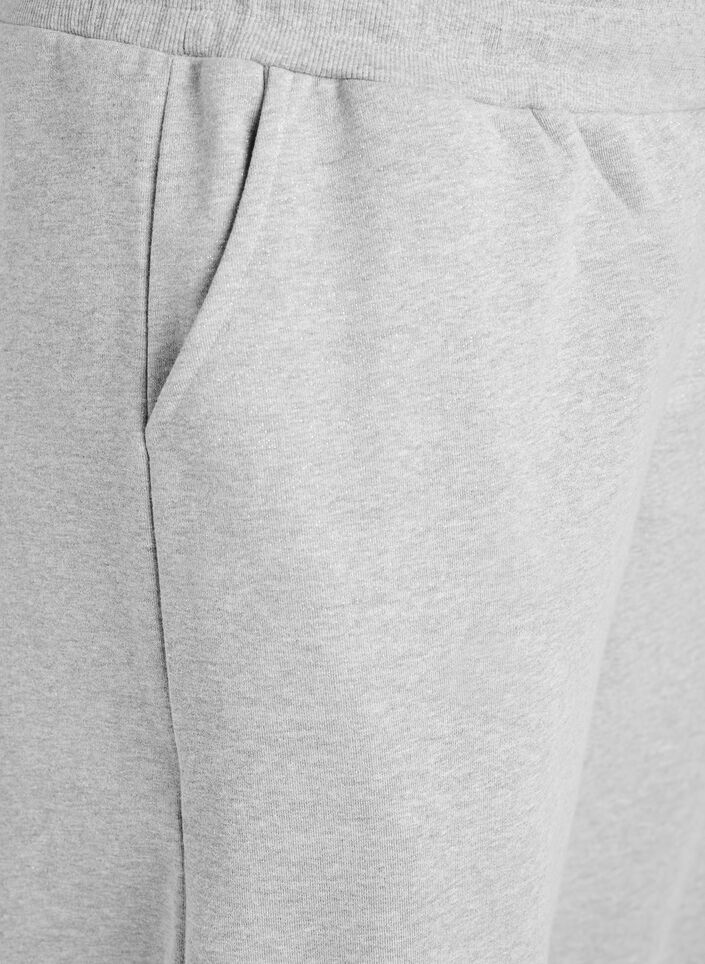 Pantalon de survêtement taille haute avec fil scintillant, Gris, Packshot image number 2