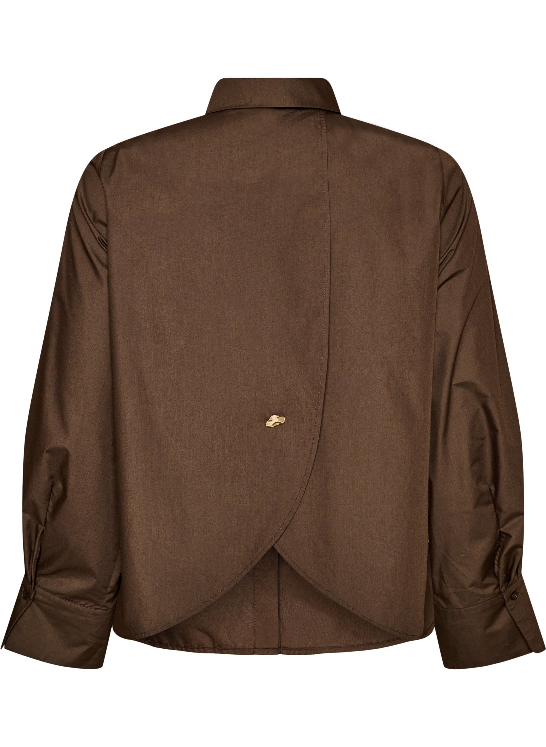 ZizziChemise avec d&eacute;tail d&eacute;coratif au dos, Marron, Packshot image number 1
