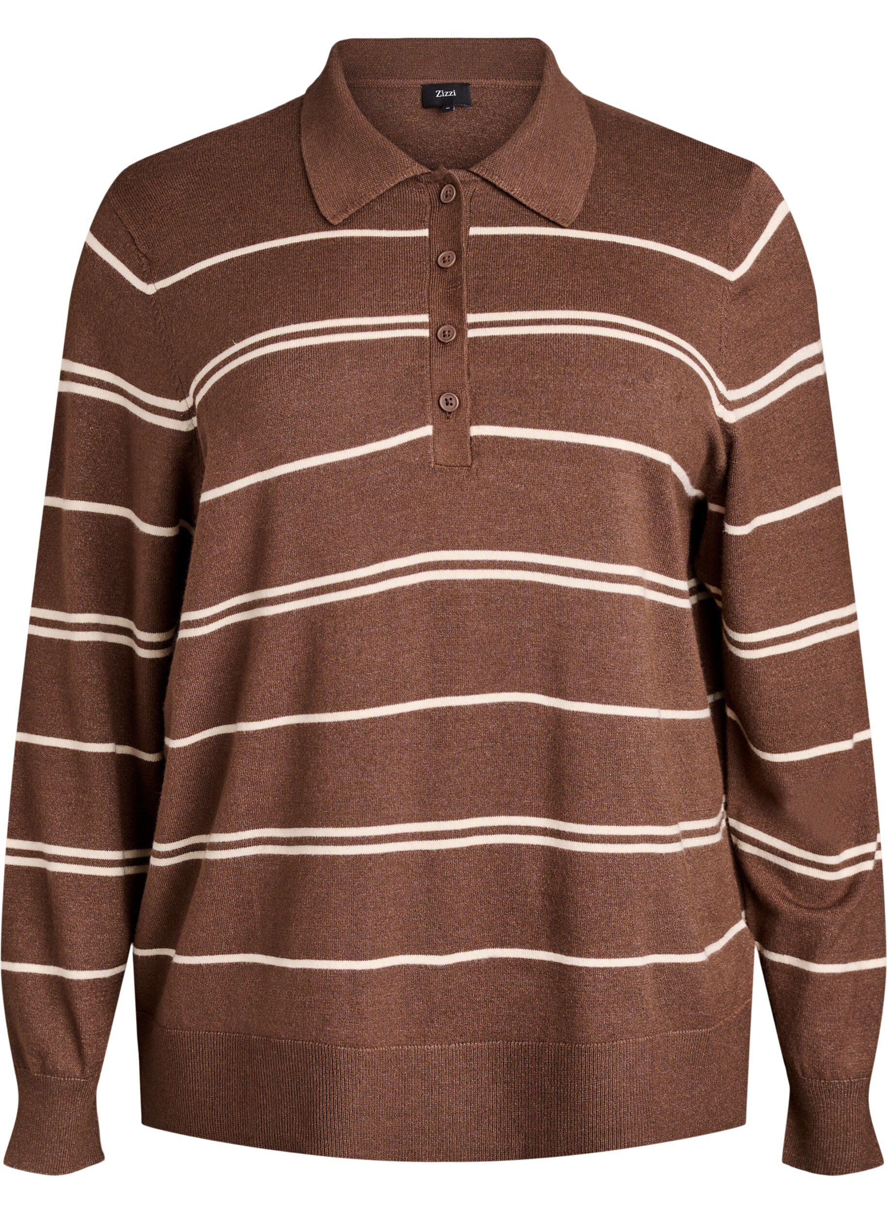 Chemisier en maille avec col