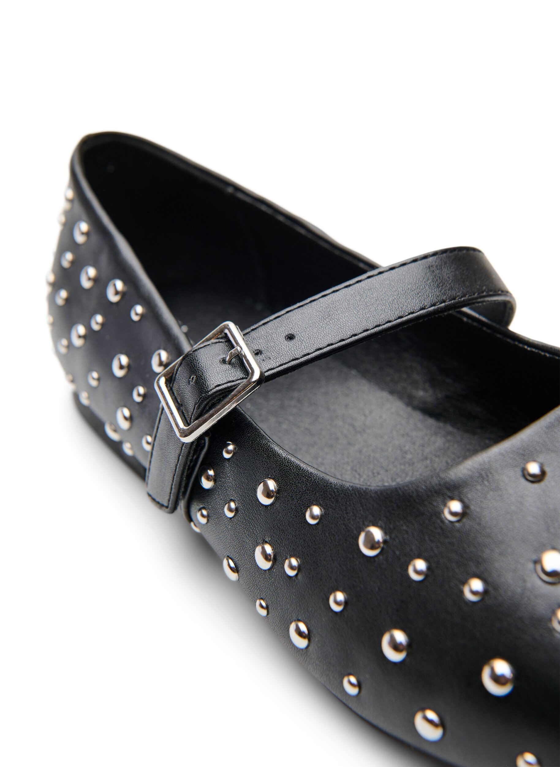 Zizzi Ballerines &agrave; clous, Noir, Packshot image number 4