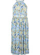 Robe longue dos nu à motif floral, Wrought Iron AOP, Packshot image number 0