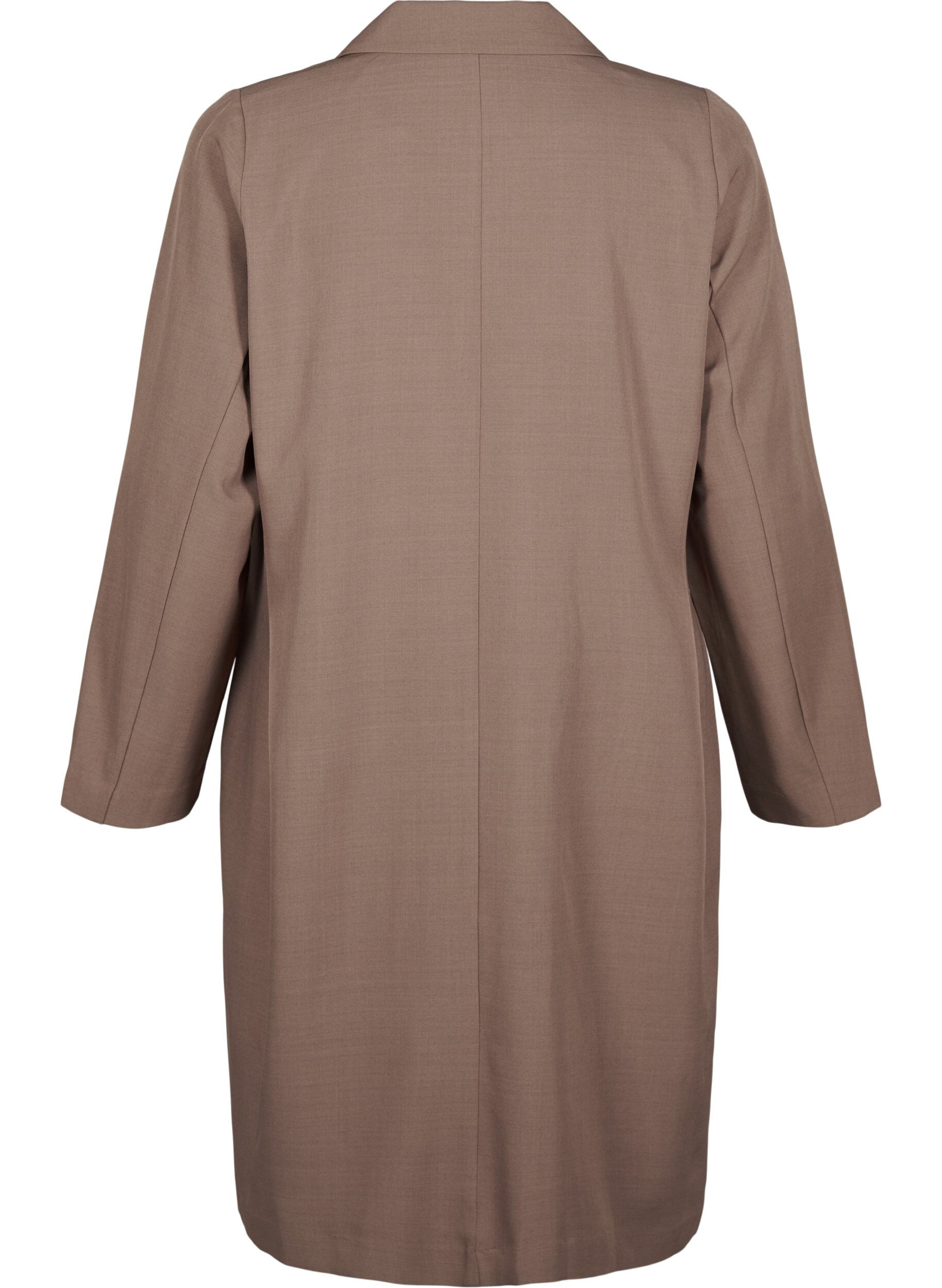 Zizzi Robe blazer crois&eacute;e, Walnut, Packshot image number 1