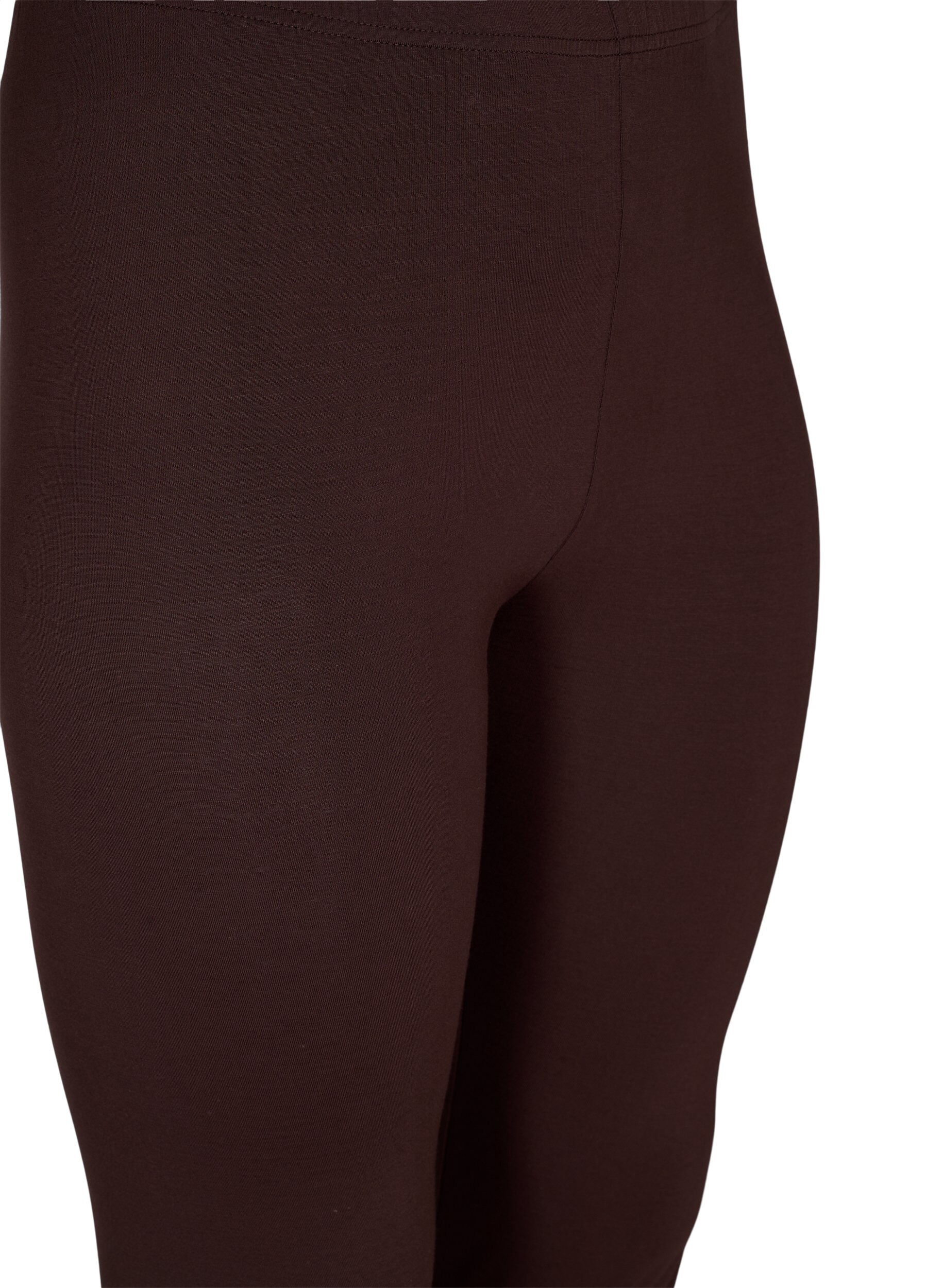 ZizziLeggings basiques en viscose, Marron, Packshot image number 2