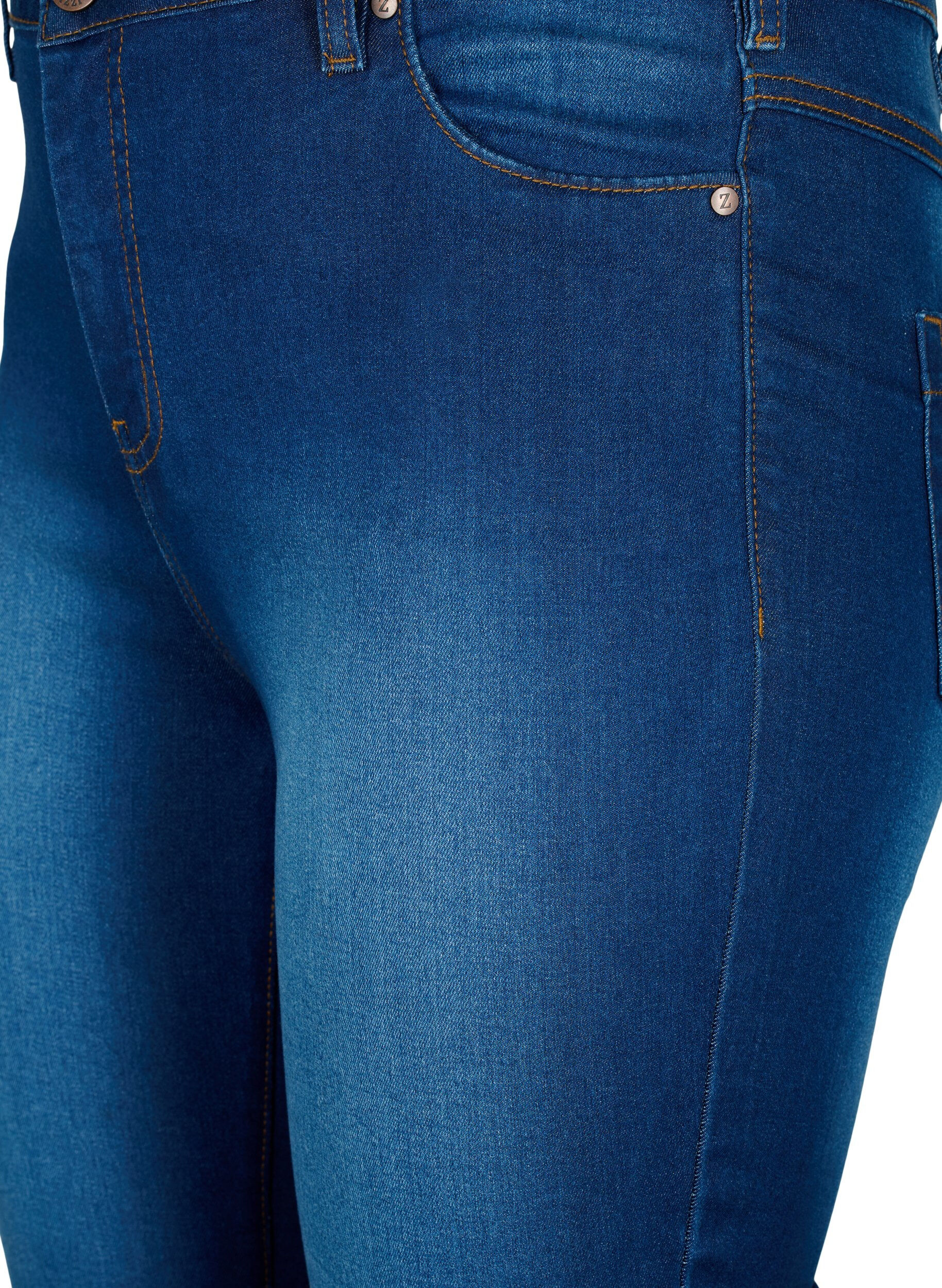 ZizziJean capri Amy &agrave; taille haute et coupe super slim, Bleu, Packshot image number 2