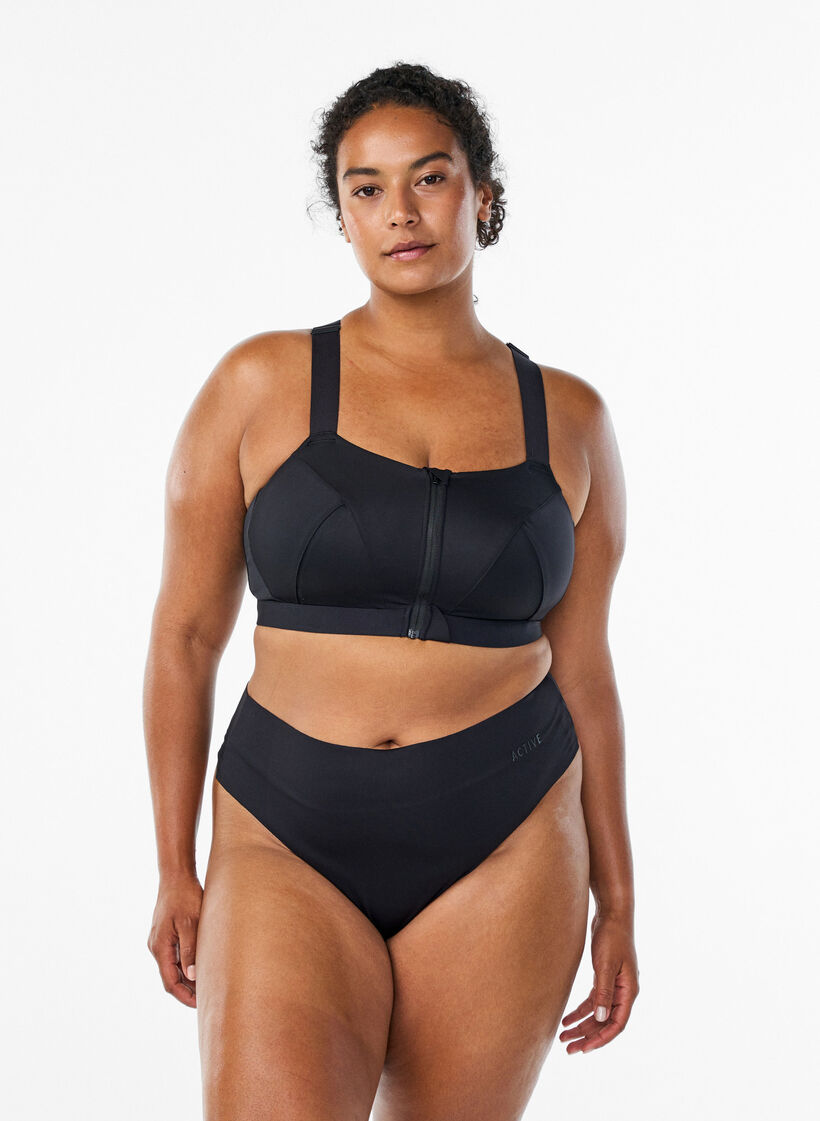 Lot de 2 strings invisibles gainants, Noir, Model image number 0