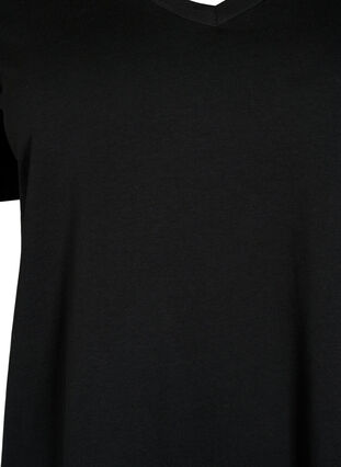 T-shirt 2-pack avec encolure en V, Black / Black, Packshot image number 2
