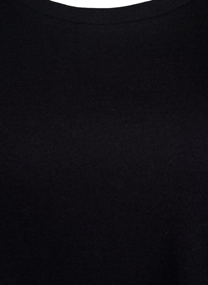 T-shirt avec des manches en broderie anglaise, Noir, Packshot image number 2